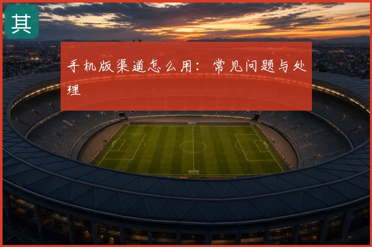 手机版渠道怎么用：常见问题与处理
